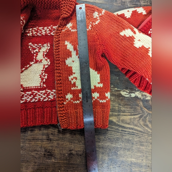 VINTAGE 50's/60's Adorable pair of hand knit children's zip front sweaters!!! - Picture 10 of 11